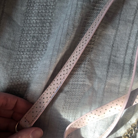 NWT Pale Pink and Gold Polka Dot Kate Spade Mini Envelope Purse - Picture 8 of 10